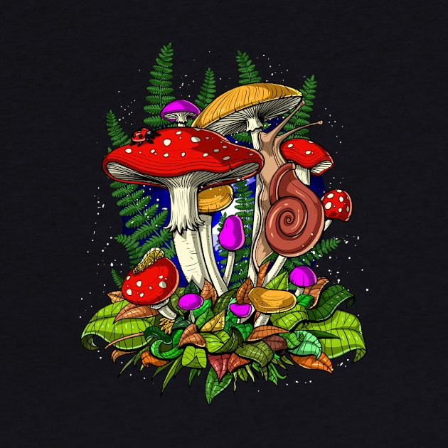 Magic Mushrooms Fungi by underheaven